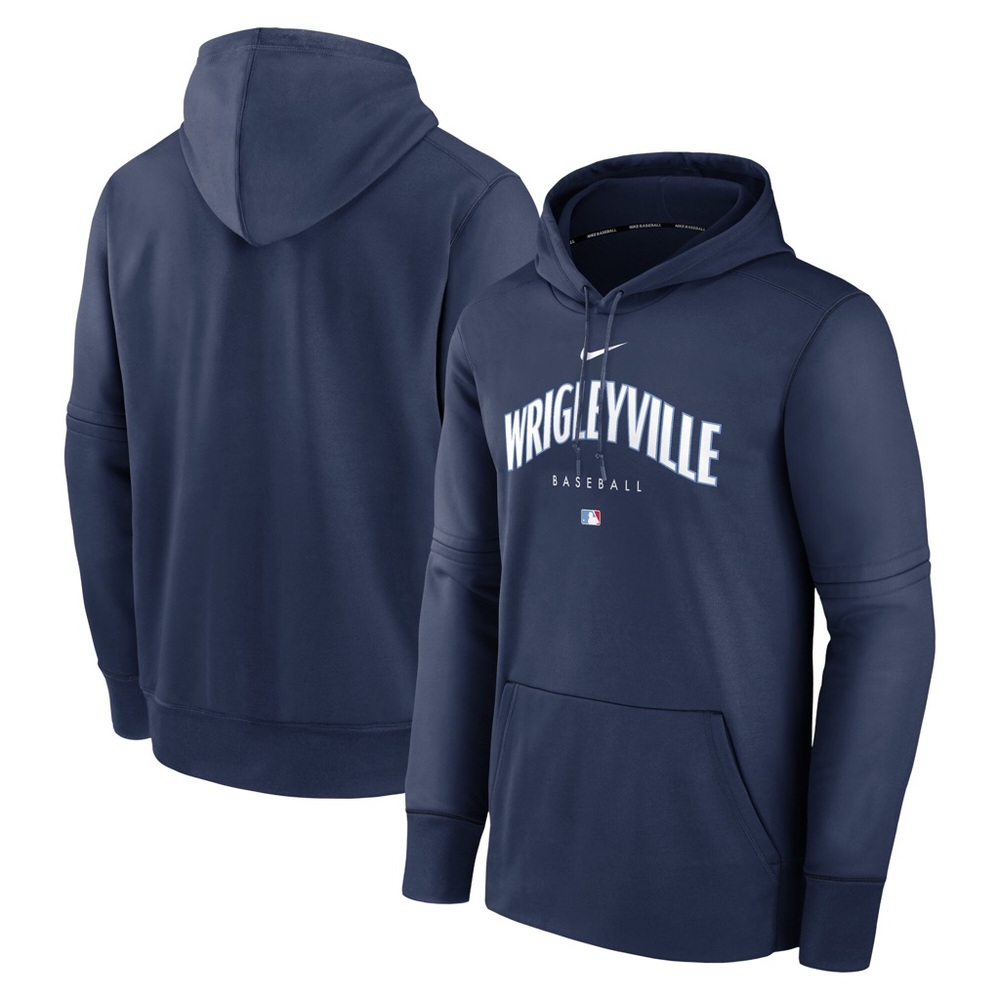 Men's Navy Nike Chicago Cubs Wrigleyville Hoodie